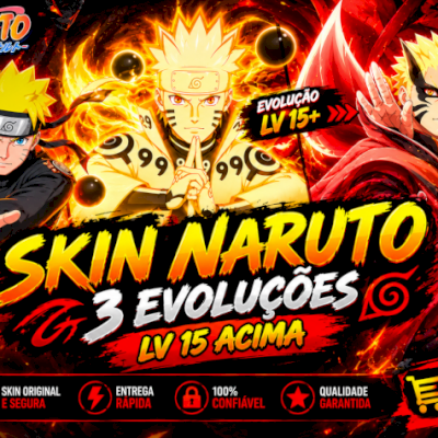 📩 CONJUNTO NARUTO + 3 TRANSFORMAÇÃO + 20K+ TROCA NICK [NO SEU EMAIL]