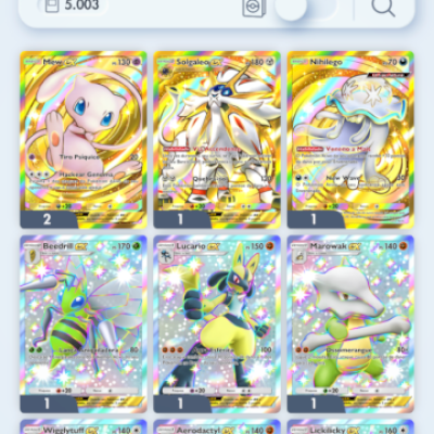 Conta Pokémon TCG Level 49 | +5.000 cartas | Ultra Rara | Coleções completas