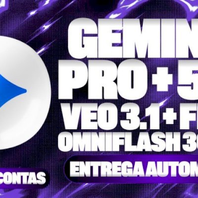 GEMINI 3 PRO + 5TB + VEO 3.1 + FLOW + OMNIFLASH 30 DIAS