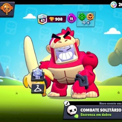 Conta com 35000 com 77 brawlers e skins exclusivas