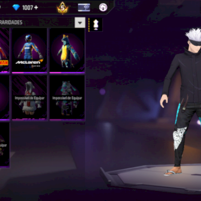 Conta de FF, com o gojou novo do evento