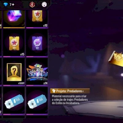 conta de FF rara antiga