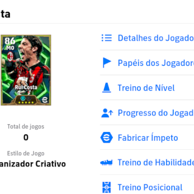 Conta Efootball com Rui Costa 105