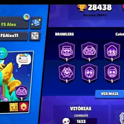 Conta de Brawl Stars gemada