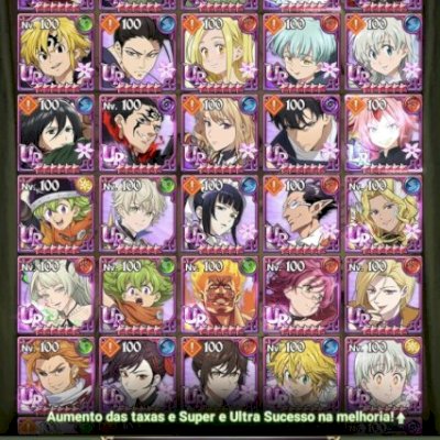 The Seven deadly sins Conta com 11 MILHÕES DE CC NA BOX