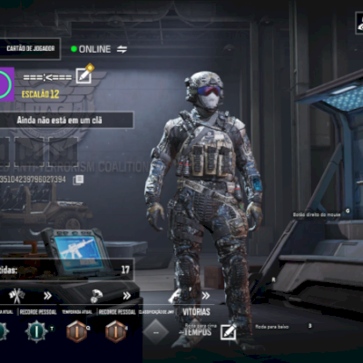 conta cod mobile pronta para ranked
