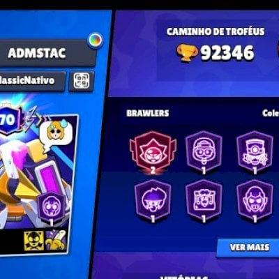 Promoção! Mega conta Brawl Stars 95K de troféus (VALOR NEGOCIÁVEL)