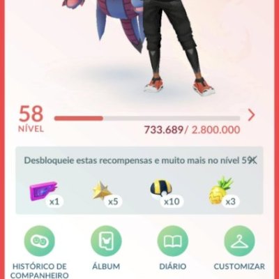 Conta Pokemon Go Red Muito toop