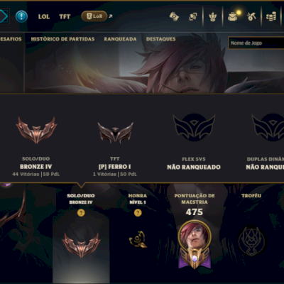 Bronze 4 com TODOS os Champs e 136 Skins (Mais de 100 Jogos)
