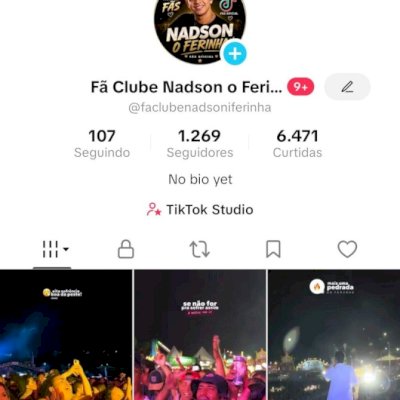 Vendo conta do tik Tok com ótimo engajamento