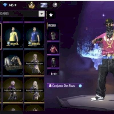 Conta de free fire muito antiga
