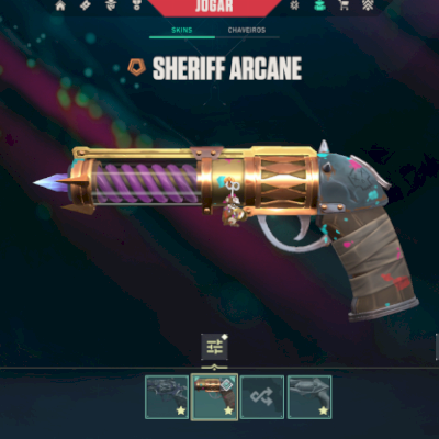 CONTA VALORANT CHAVEIRO RIOT E ARCANE