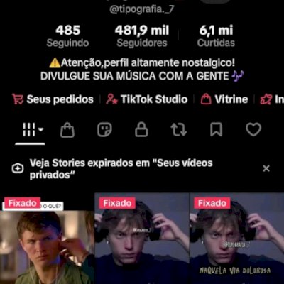 Vendo conta com quase meio milhão de seguidores no nicho de música.