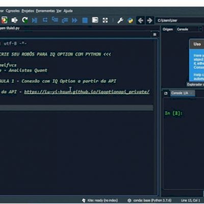 Como criar robôs em Python para IQ Option