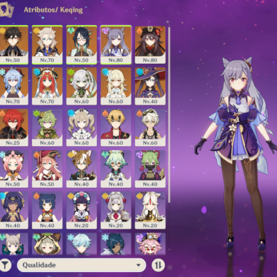 Conta AR44 11 Personagens 5*