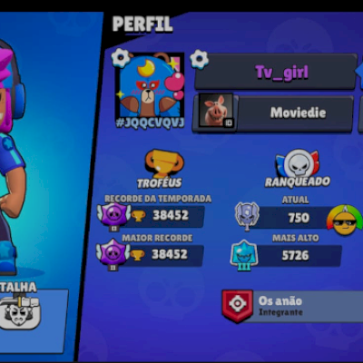 CONTA DE BRAWL STARS ANTIGA! 🔥 💥 +90 Brawlers • +3700 troféus 💎 Skins raras