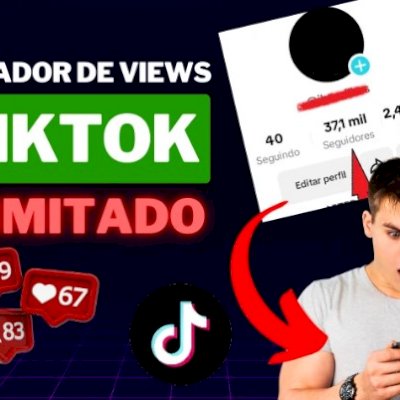 Gerador de Visualizações no TikTok - Ilimitado - Envio automático