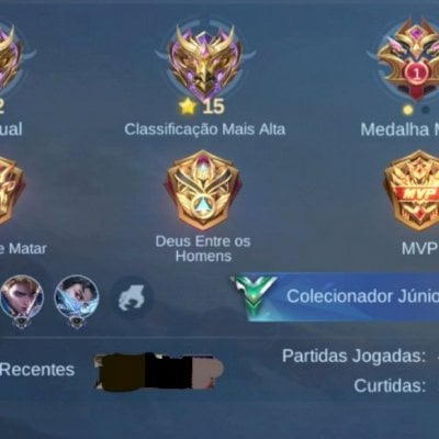 Conta boa pra quem está iniciando, skins e personagens.