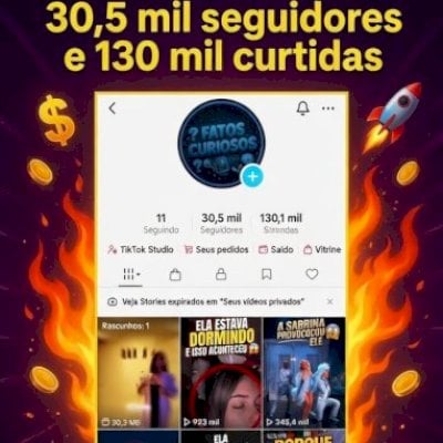 VENDO CONTA DO TIK TOK SUPER ENGAJADA E MONETIZADA!