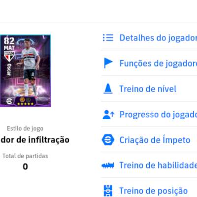 Conta Efootball com Oscar 105