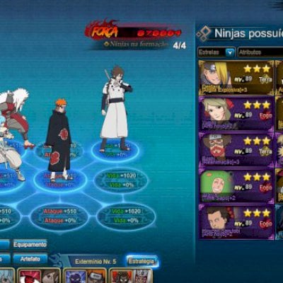 CONTA NARUTO ONLINE SV NOVO (727) -878K de FC