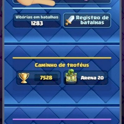Conta Clash Royale Arena 20 liga Grande campeão, possui todas as cartad