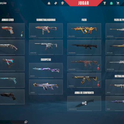 CONTA VALORANT COM MUITAS SKINS