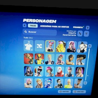 Conta Fortnite muitas skins de loja e picaretas de loja + rocket league,negociav