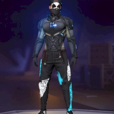 Conta de Free fire, com angelical azul, bandeirão e muito itens antigos