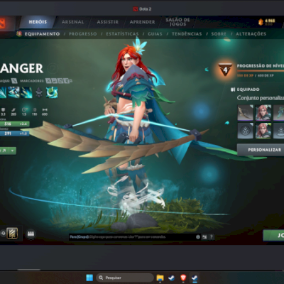 Conta Dota 2: Windranger Arcana + Jugg + 3 Personas + JOGOS