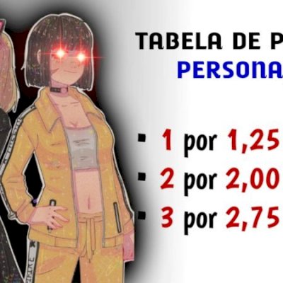 Personagem Free Fire (atenção na descrição)