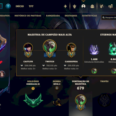 CONTA LEAGUE OF LEGENDS ATIVA DESDE 2014