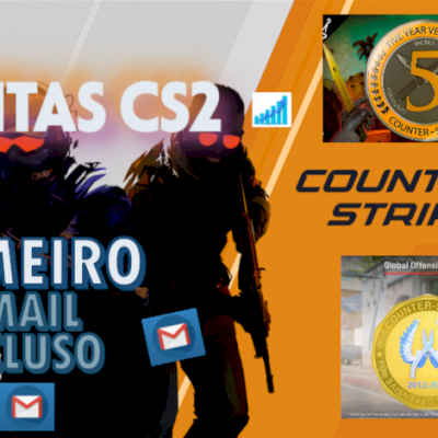 Conta CS2 Antiga Medalha 5 Anos + Ofensiva Global (primeiro email incluso)