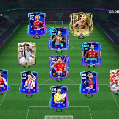 CONTA FIFA MOBILE 26 GER 119 BRABA LUIS FIGO, RODRI, SZOBOSZLAI BRABOS