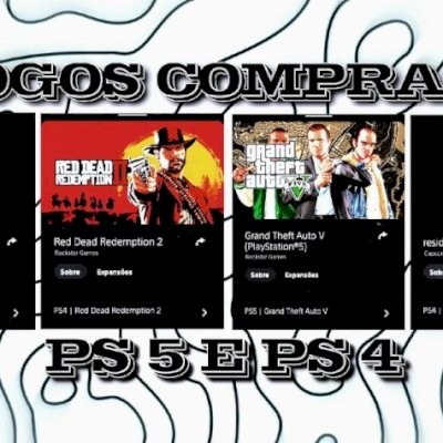 CONTA COM 4 JOGOS (COMPRADOS) DE PS5 / PS4