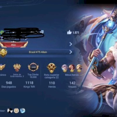 Conta Honor of Kings (PRECIOUS DO ZHANG FEI)