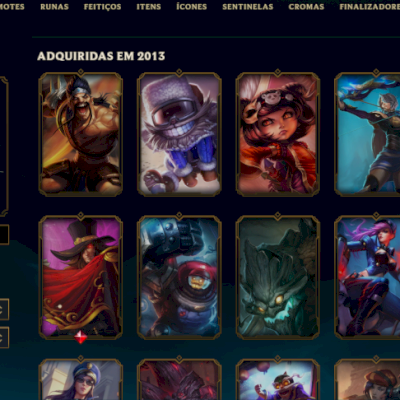 Conta League of Legends | 241 skins e 48 cromas