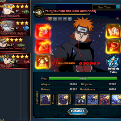 Conta Naruto Online 2kk FC