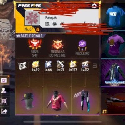CONTA GEMADA FREE FIRE SEGUNDO PASSE ANGELICAL + CODIGUIN DE BRINDE RARO