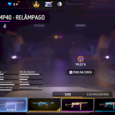 CONTA DE FREE FIRE RARA