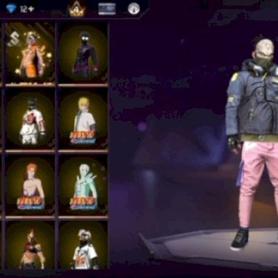 Conta básica com várias skins tops...