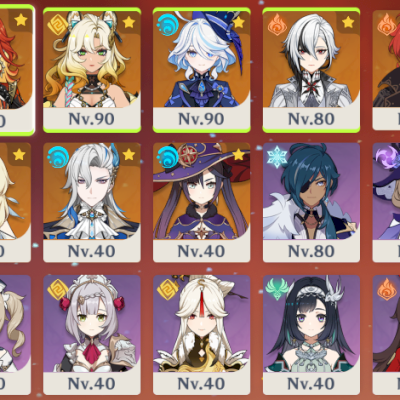 MAVUIKA + NEUVILLETTE + ARLECCHINO + FURINA + XILONEN