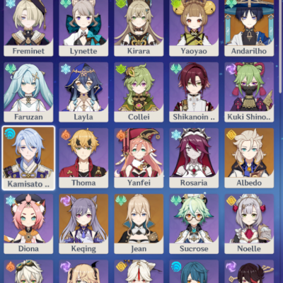 Conta 150 tiros, Ayato + assinatura, Andarilho, Albedo e duas Báculo das Areias