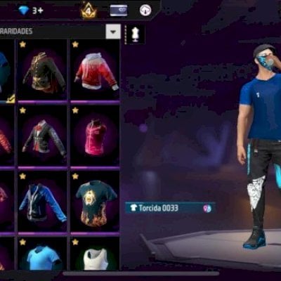 Conta de ff antiga e gemada e 3 calça anjo