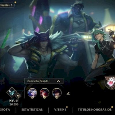 Conta com 35k de pontos de colecionador e 168 skin 18 lendária