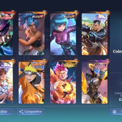 Conta MLBB com Miya LEGEND + Karina KOF + Kula Diamond • E muito mais