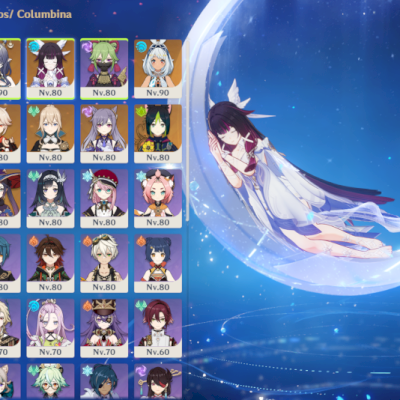 (Aceito Negociar) Conta Genshin Impact AR 57 com Nefer, Lauma, Columbina, etc.