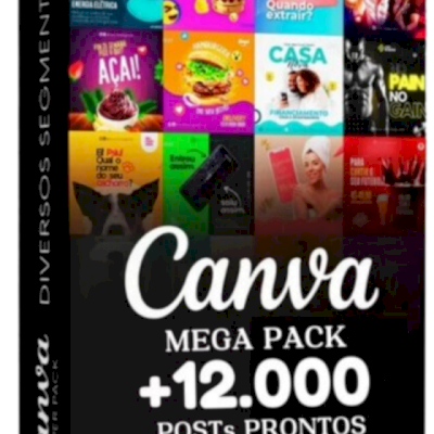 Mega Pack 12.000 Post Prontos + Mega Bônus Premium  Entrega Automática