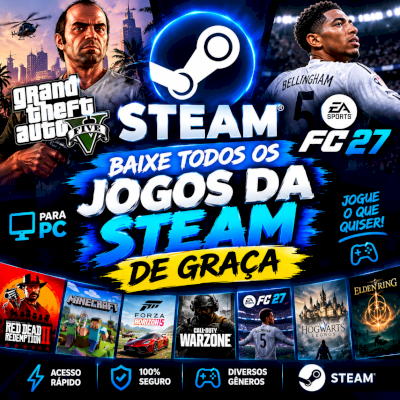 🔥TODOS JOGOS DA STEAM DE GRAÇA
