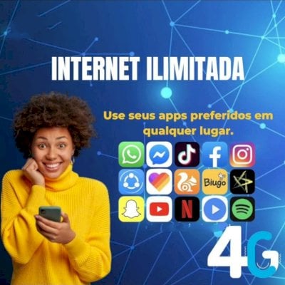 Internet Ilimitada ( Mega Velocidade) Tim e Vivo